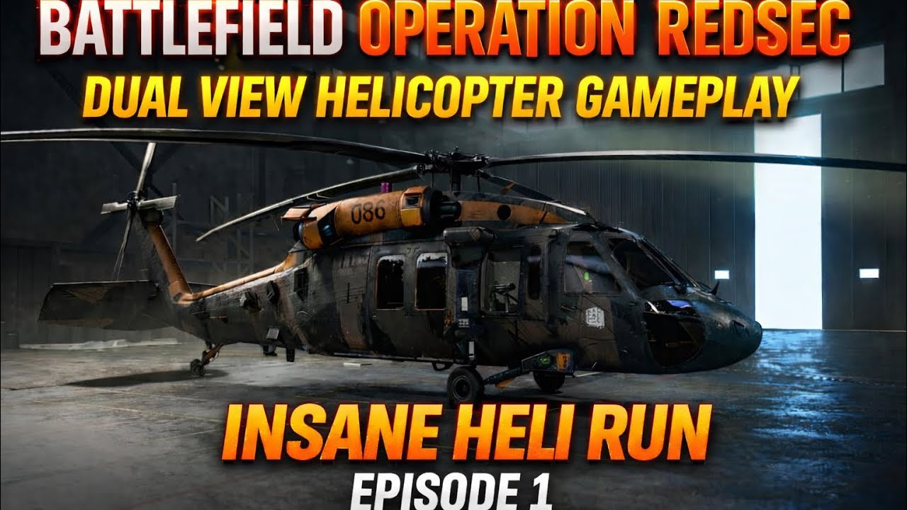 🔥 Battlefield 6 Redsec Blackhawk Gameplay | 21 Kills | Split Screen Pilot & Gunner POV🔥