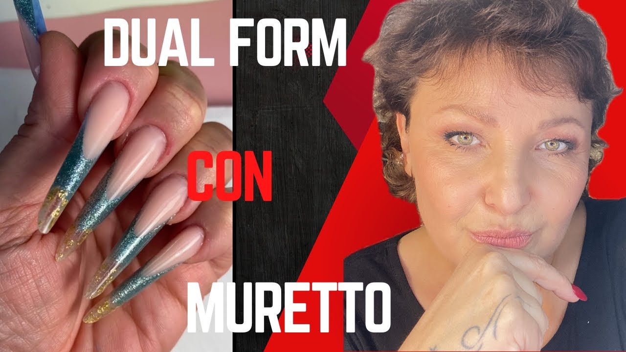RICOSTRUZIONE CON DUAL FORM CON MURETTO #nailseducation #paolafioravanti #tutorial