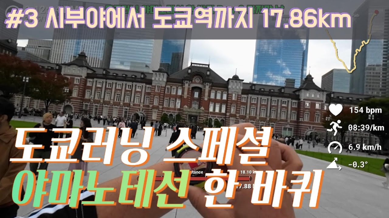 [SPECIAL] #도쿄역 출발해서 #야마노테선 한 바퀴 #山手線一周 Day3 17.86km Tokyo, Japan