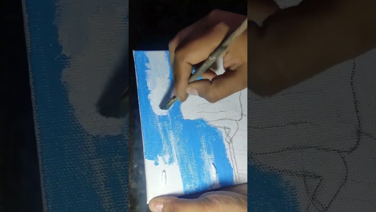 acrylic painting | canvas board painting | creative drawing idea