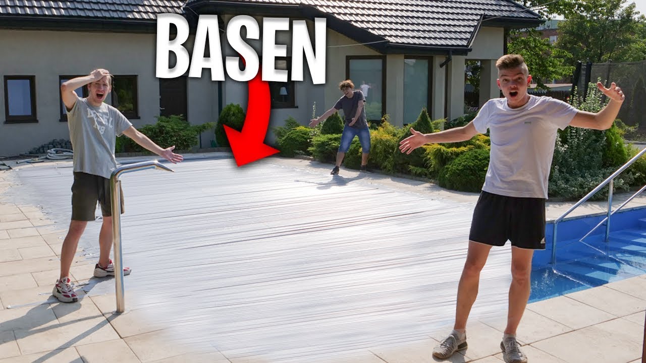 OGROMNY BASEN ZAKLEJONY TAŚMĄ KLEJĄCĄ!