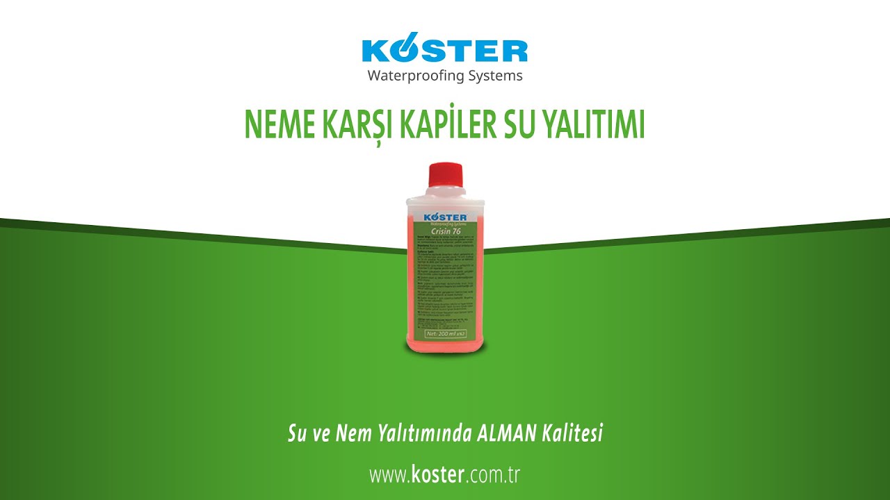 Duvarlardaki Neme Karşı Kapiler Su Yalıtımı - KÖSTER Crisin 76
