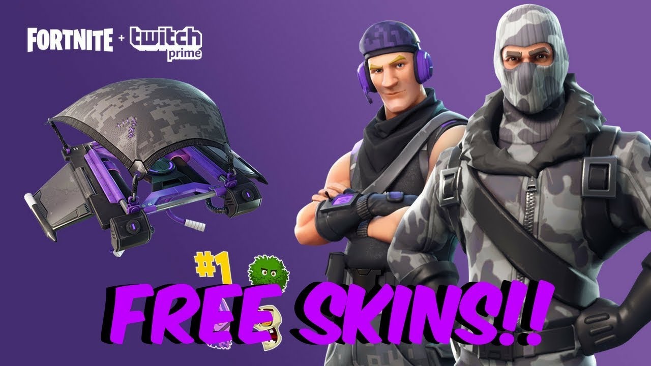 Fortnite Battle Royale - **NEW FREE SKINS** TWITCH PRIME SKINS!! - THE SUB COMMANDER!!