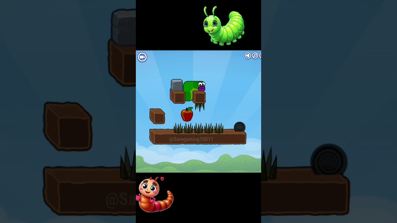 Apple worm levels 6790/ Satisfying Mobile Games ALL LEVELS Playing 1001 Tiktok Gaming 🍎🍎🐛🐛🐛