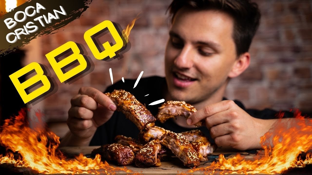 Cele mai suculente COASTE DE PORC cu sos BBQ home-made (4K) | Boca Cristian