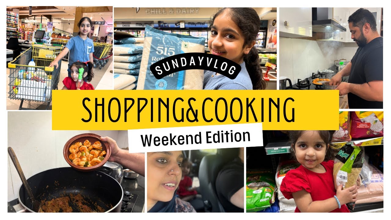 Ramadan grocery shopping | Sunday vlog #cooking #prawnsbiriyani #familytime #weekendvibes #dayout  