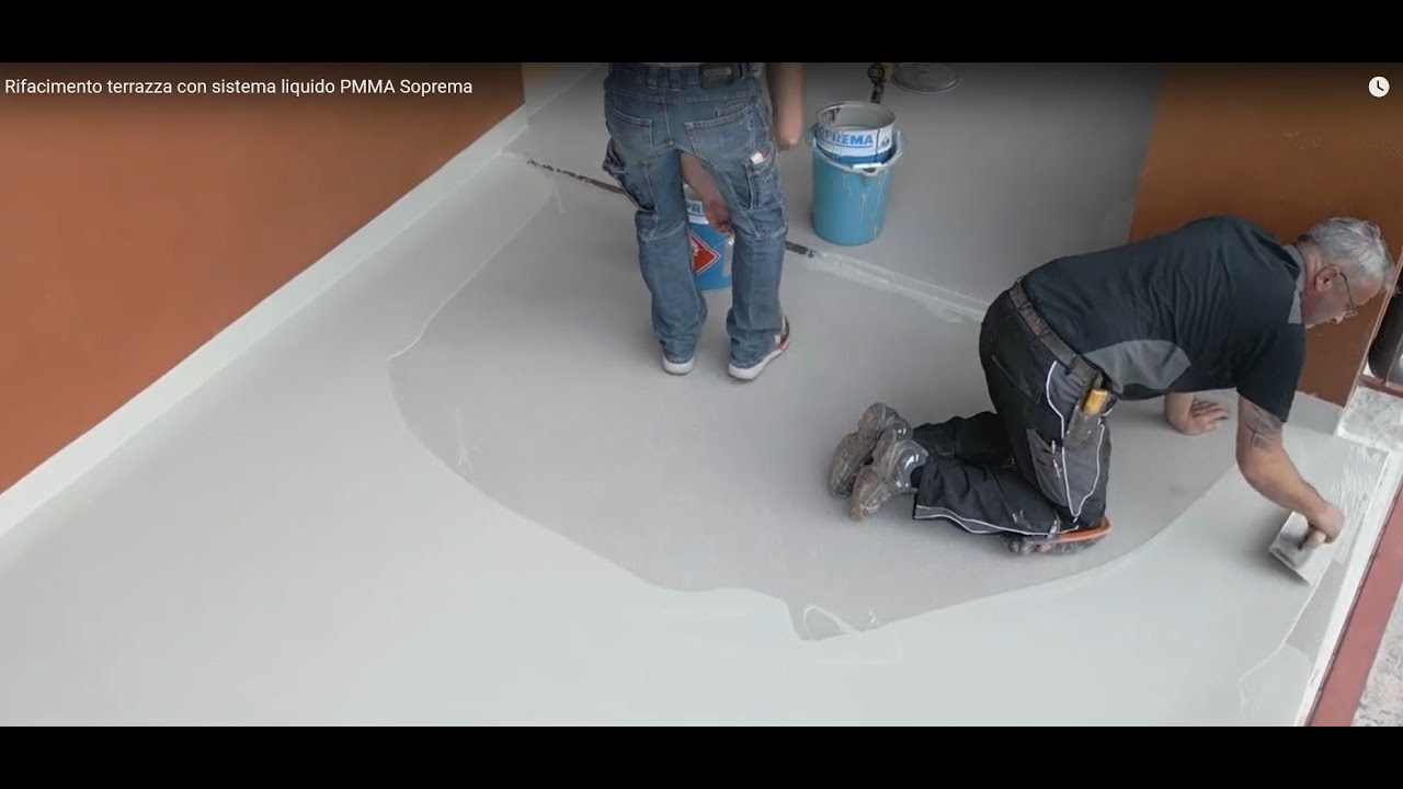 Rifacimento terrazza con sistema liquido PMMA Soprema