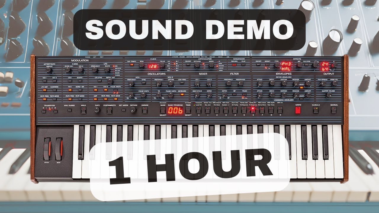 Sequential OB-6 – 1 Hour Synth Exploration | Sound Demo