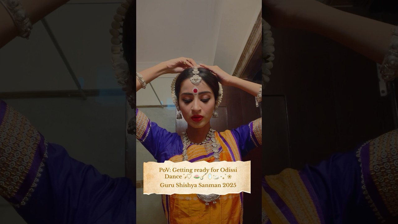 GRWM for Odissi dance &hearts;️      🚩🛕🐚🕉️🔱🪘
