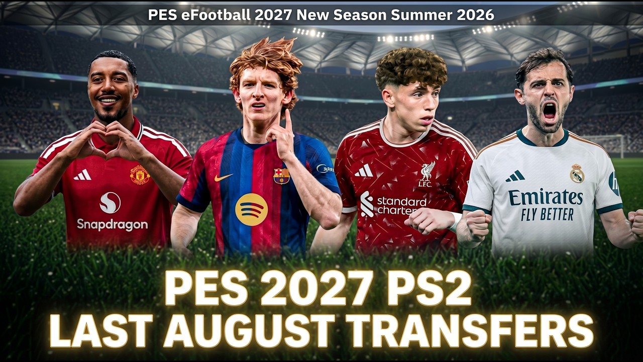 PES 2027 (PS2) English Version LAST TRANSFERS Atualizado 100% (JrPlay) Download ISO