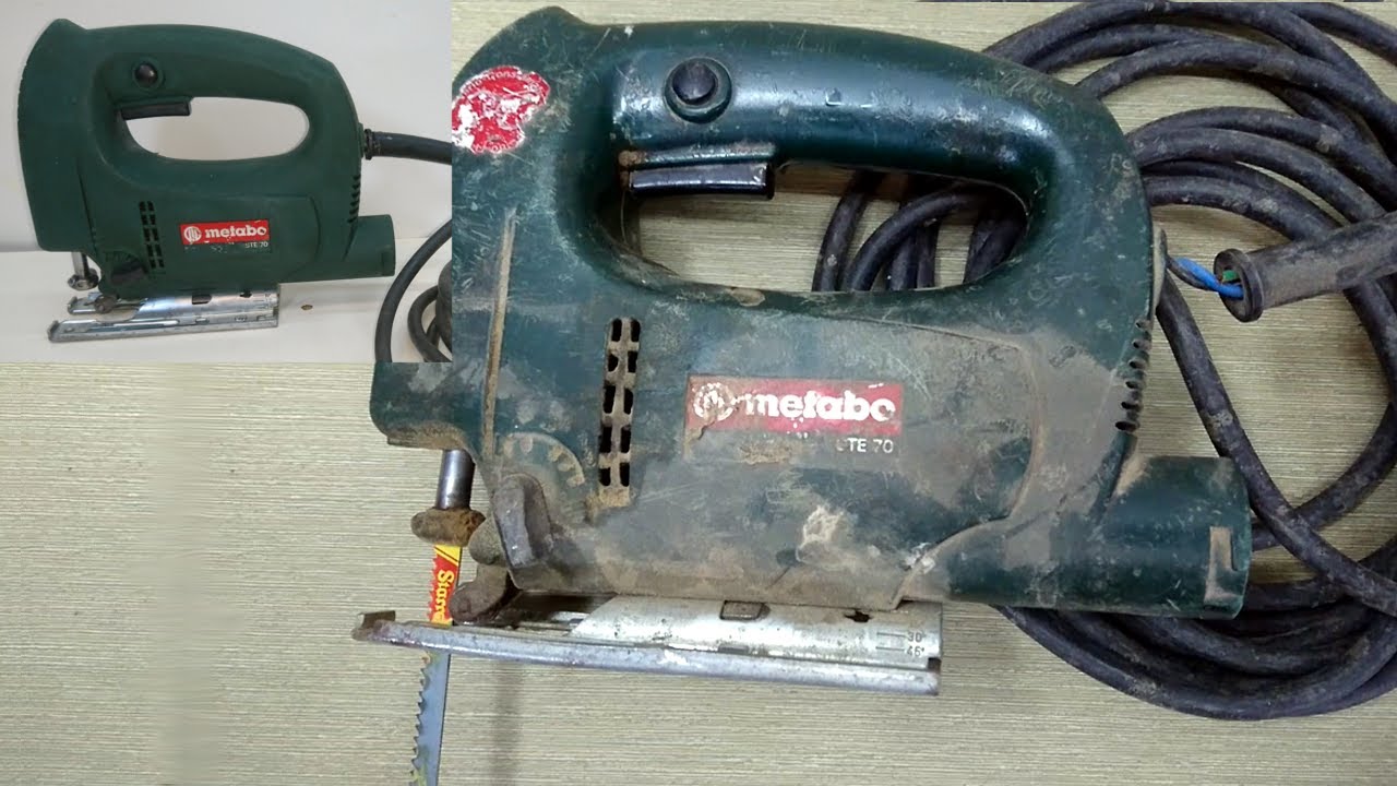 Restauracion de mantenimiento sierra caladora Metabo. Metabo jig saw maintenance restoration.