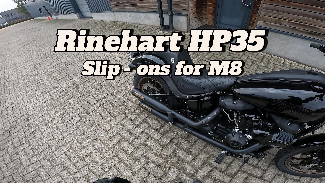 Rinehart Hp35 slip ons for Harley Davidson M8