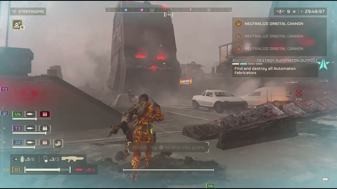 HELLDIVERS 2 Neutralize Orbital Canons March to Cyberstan