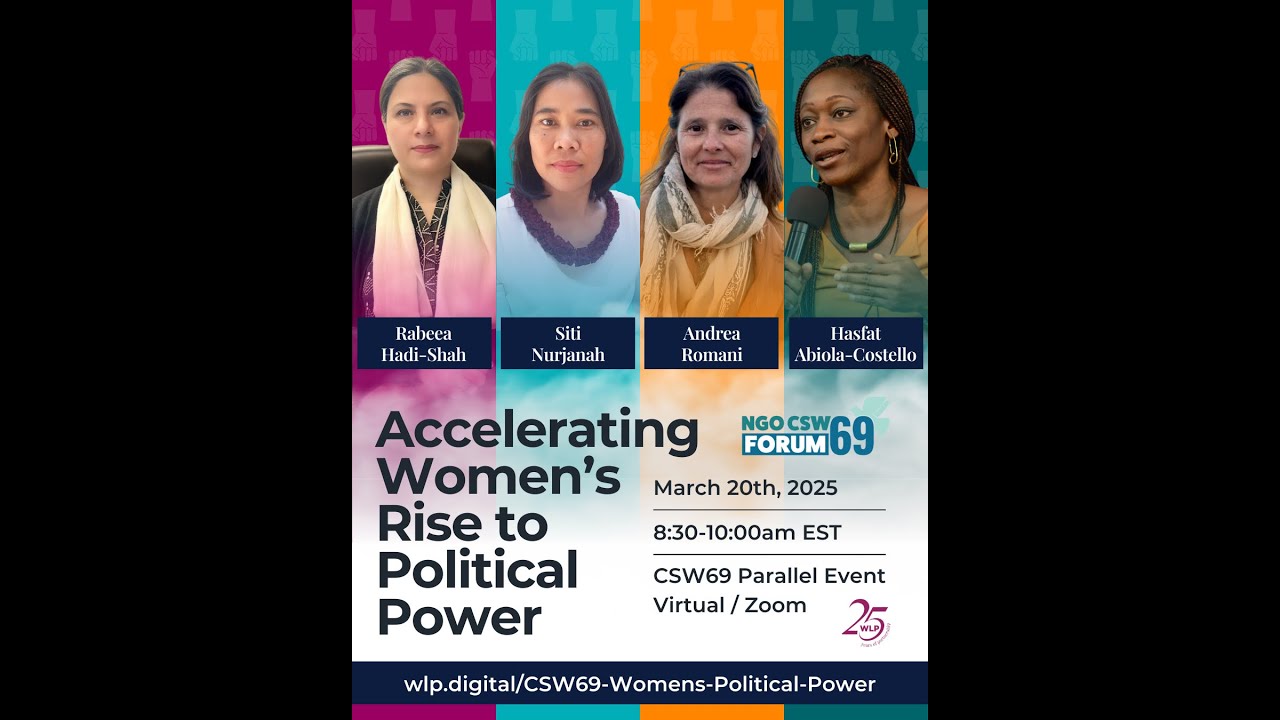 Accelerating Women's Rise to Political Power: CSW69 Parallel Event
