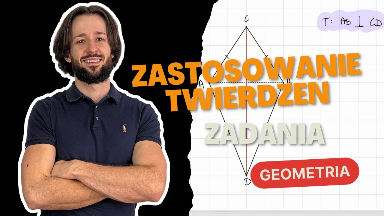 Zastosowanie własności tr&oacute;jkąta r&oacute;wnoramiennego oraz wsp&oacute;łliniowość punkt&oacute;w