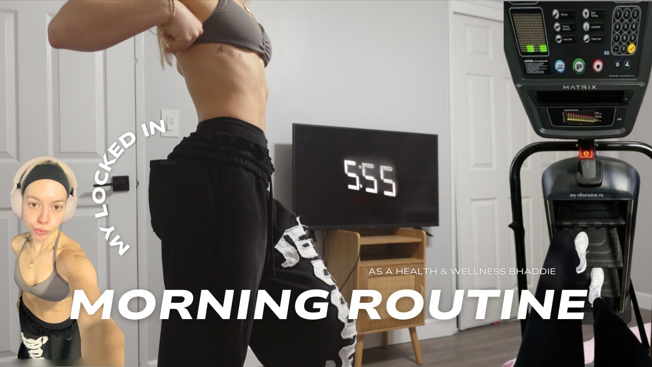 MY 5:55 AM (locked in) MORNING ROUTINE | HAILEY MF FERNANDES