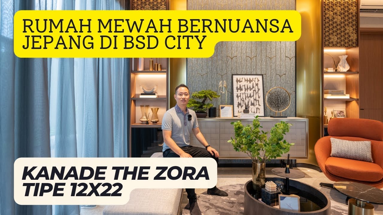 KANADE THE ZORA TIPE 12X22 | KUPAS TUNTAS RUMAH MEWAH 3 LANTAI STYLE JAPANDI DI BSD CITY | BID EP02