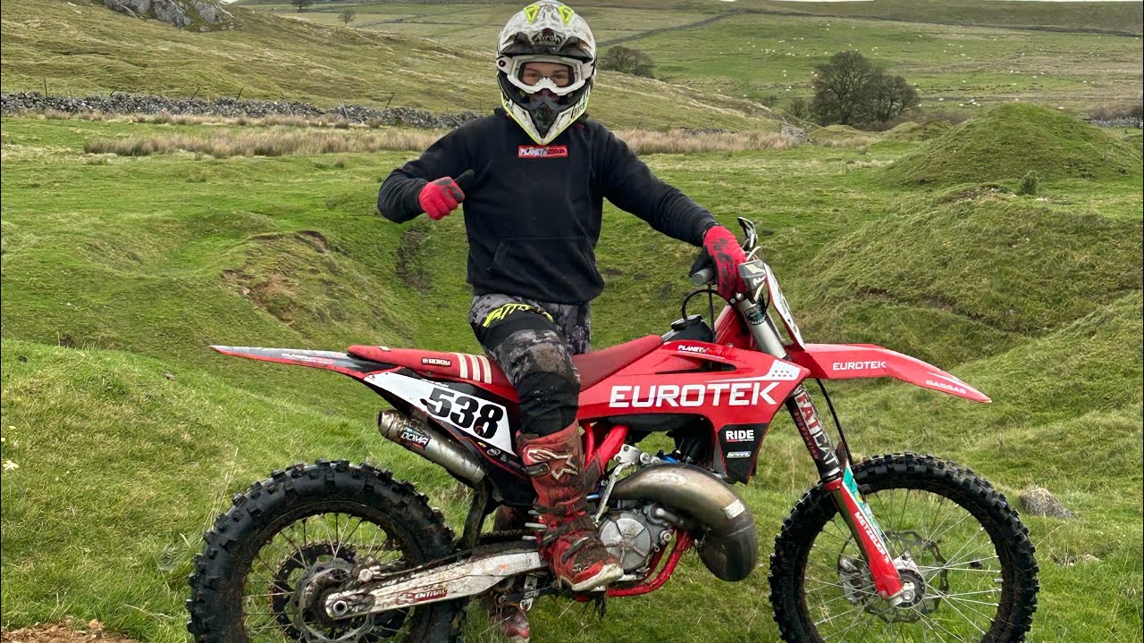 My practice track.Sunday morning blast on my gas gas mc125.