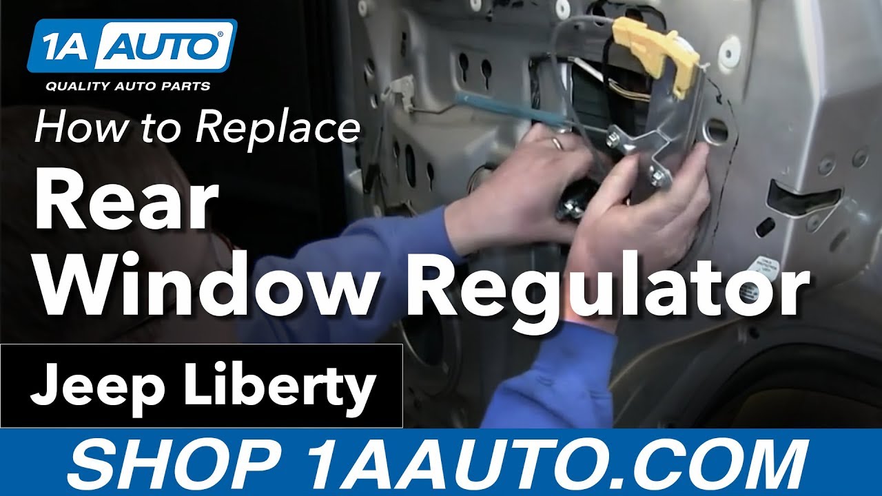 Как заменить задний стеклоподъемник Jeep Liberty 02-06