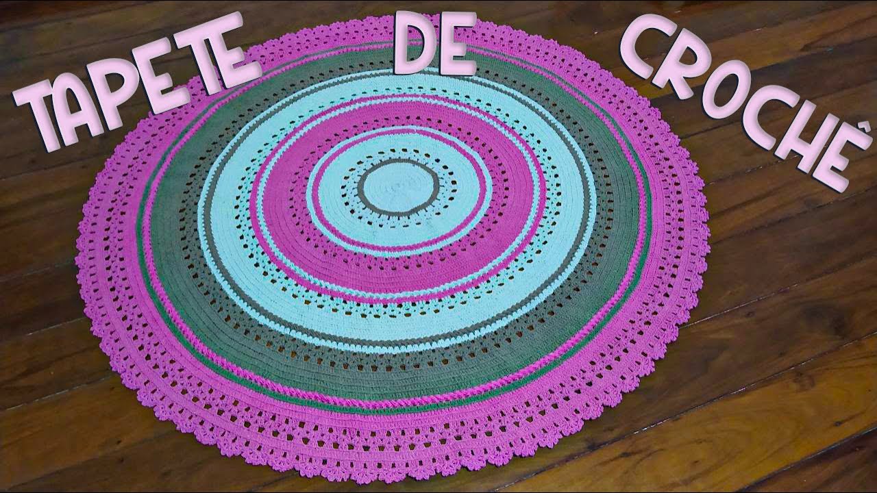 TAPETE REDONDO de CROCHÊ parte #1