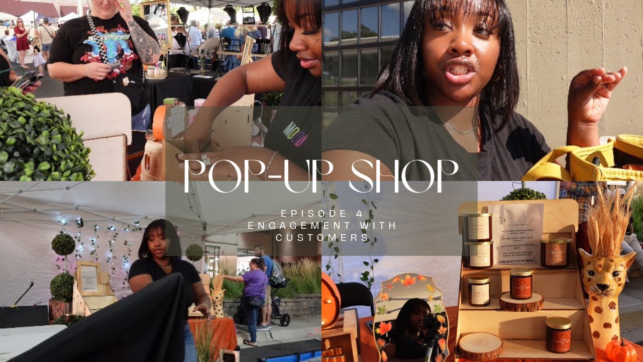 How I Engage With Customers At  My Pop-Up Shop Being Shy + How I Make My Booth Stand Out More#popup