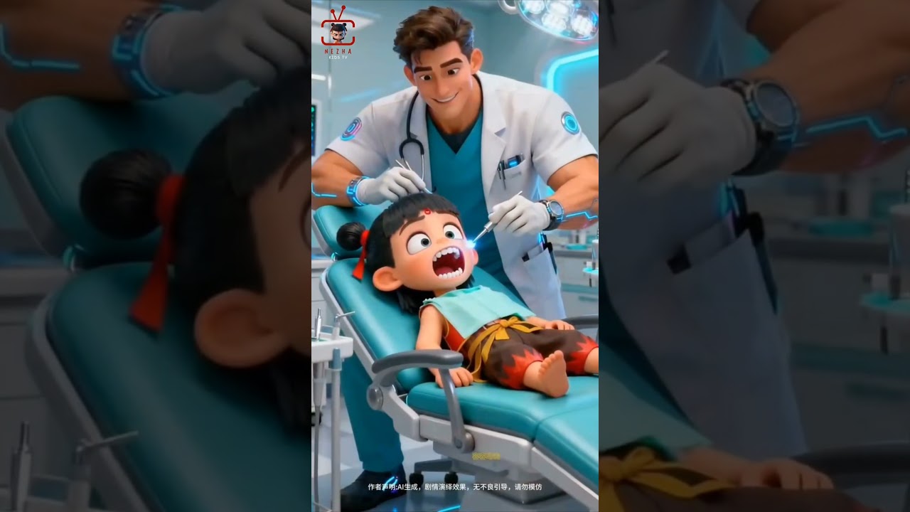 🦷 Nezha&rsquo;s Secret to Healthy Teeth! | A Fun Dentist Story for Kids 😁✨ #nezhakidstv