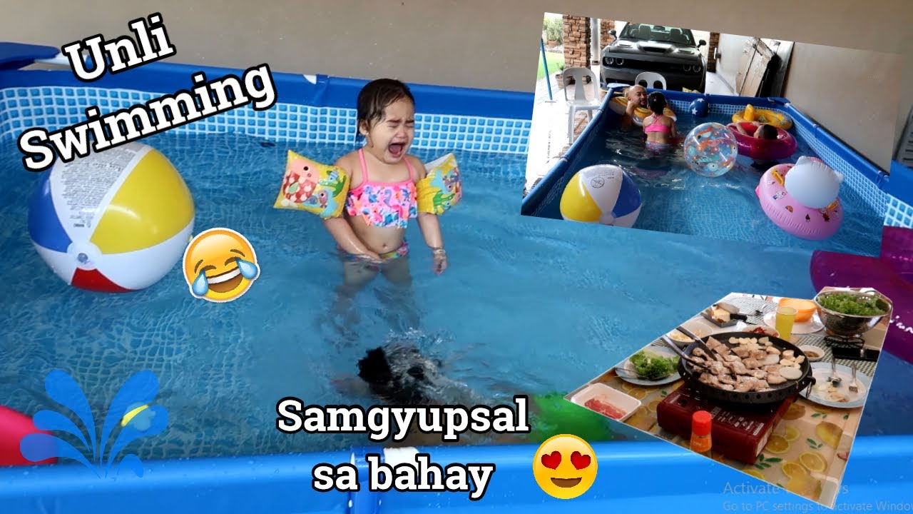 SA BAHAY NA LANG NAG SWIMMING!🤣 AYAW NA NILANG TUMIGIL🤣