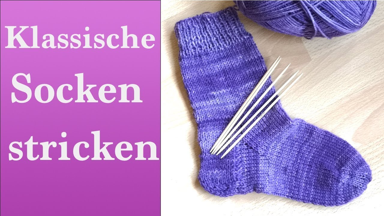 Klassische Socken stricken | Stino Socken