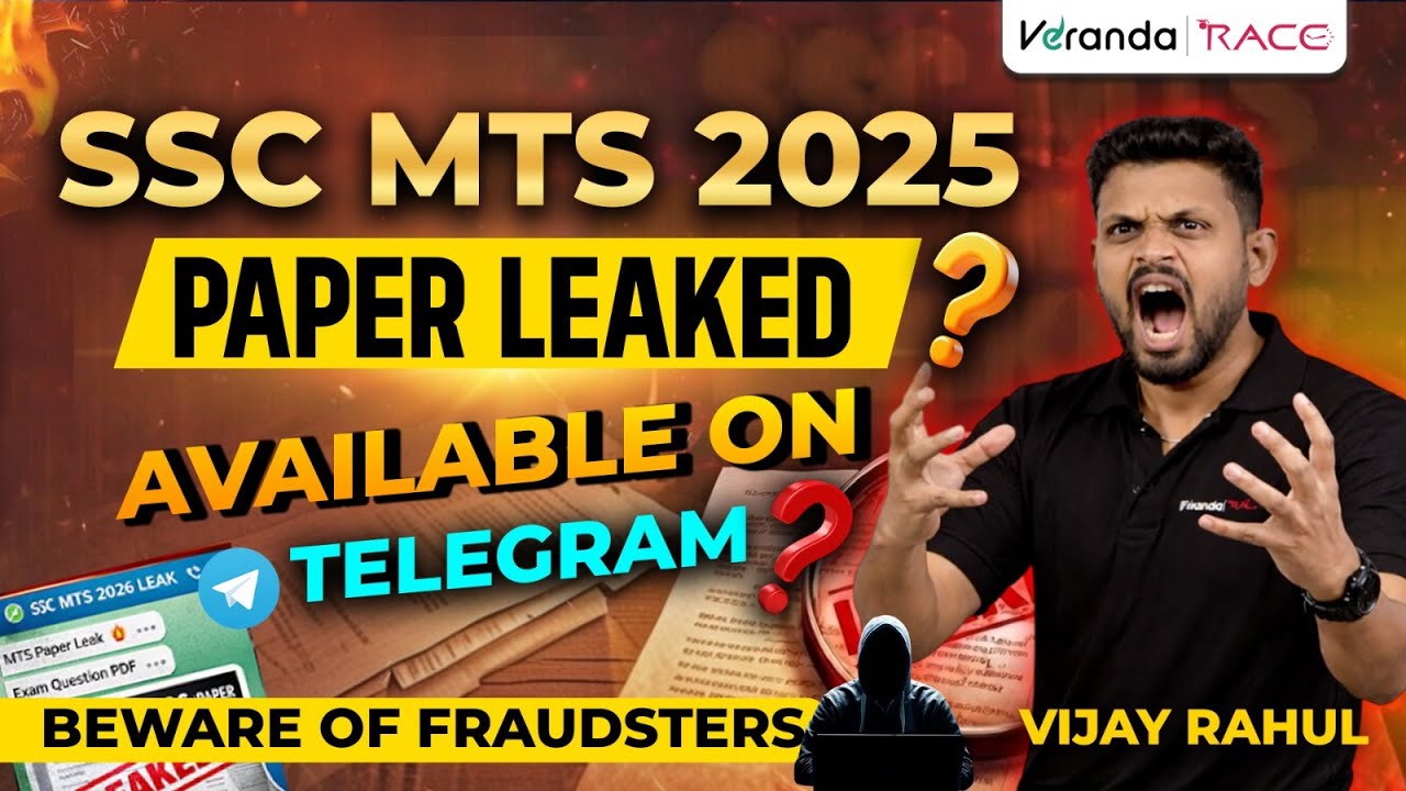 SSC MTS 2025 | QUESTION PAPER LEAKED | AVAILABLE ON TELEGRAM | SCAM | BY VIJAY RAGHUL SIR