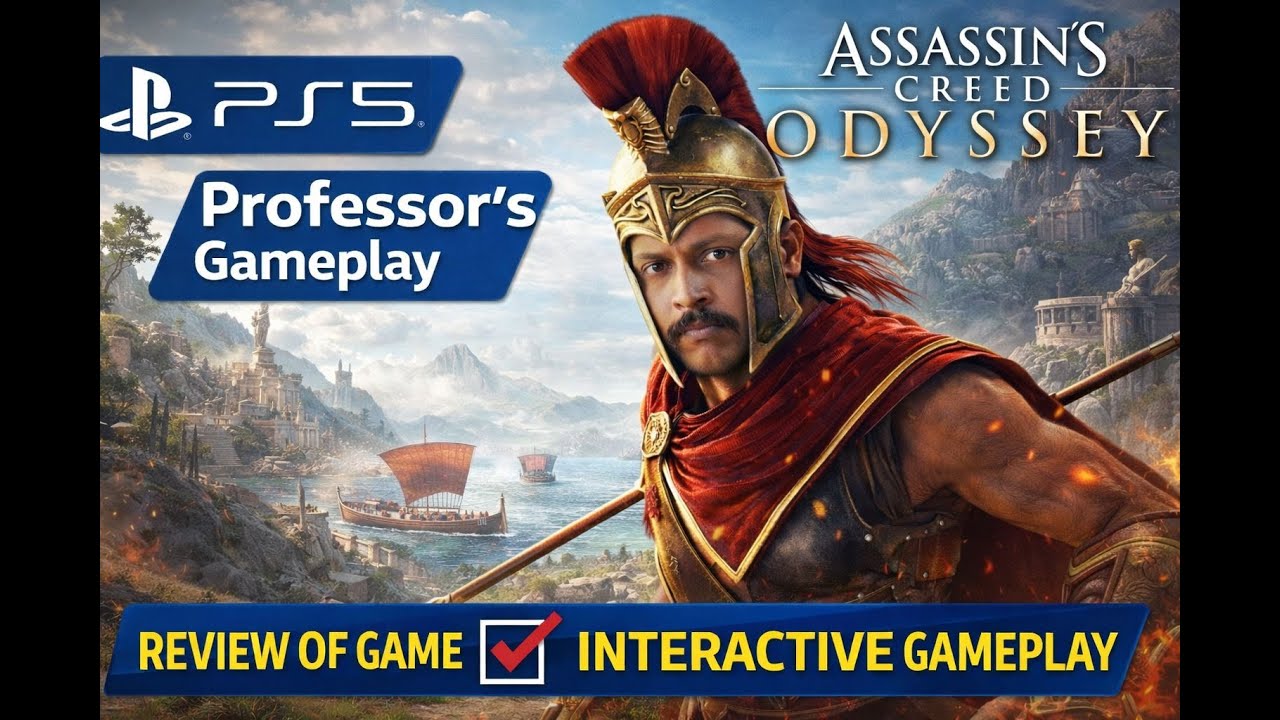 Assassin's Creed odyssey: Part-3  🔴Live PS5 /Gameplay of a Professor/Malayalam/Tamil/English