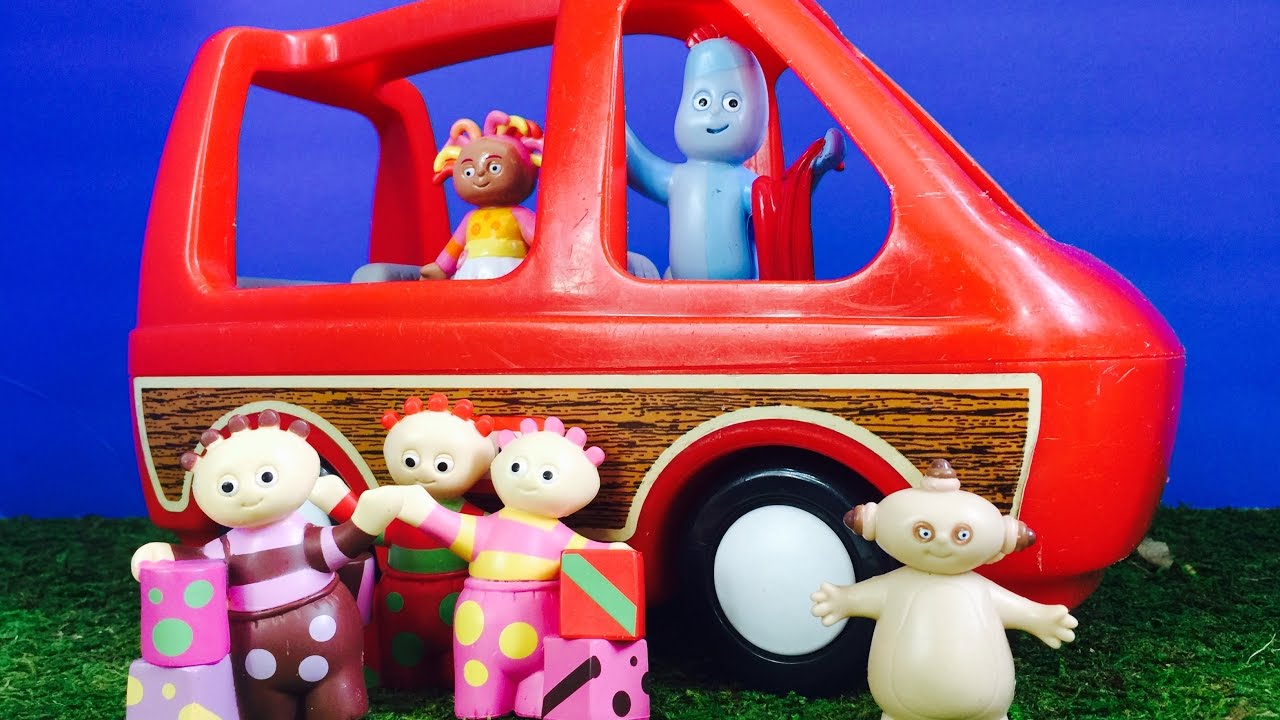 IN THE NIGHT GARDEN TOYS Ride Red Little People Van and Magazine Sticker Activity!