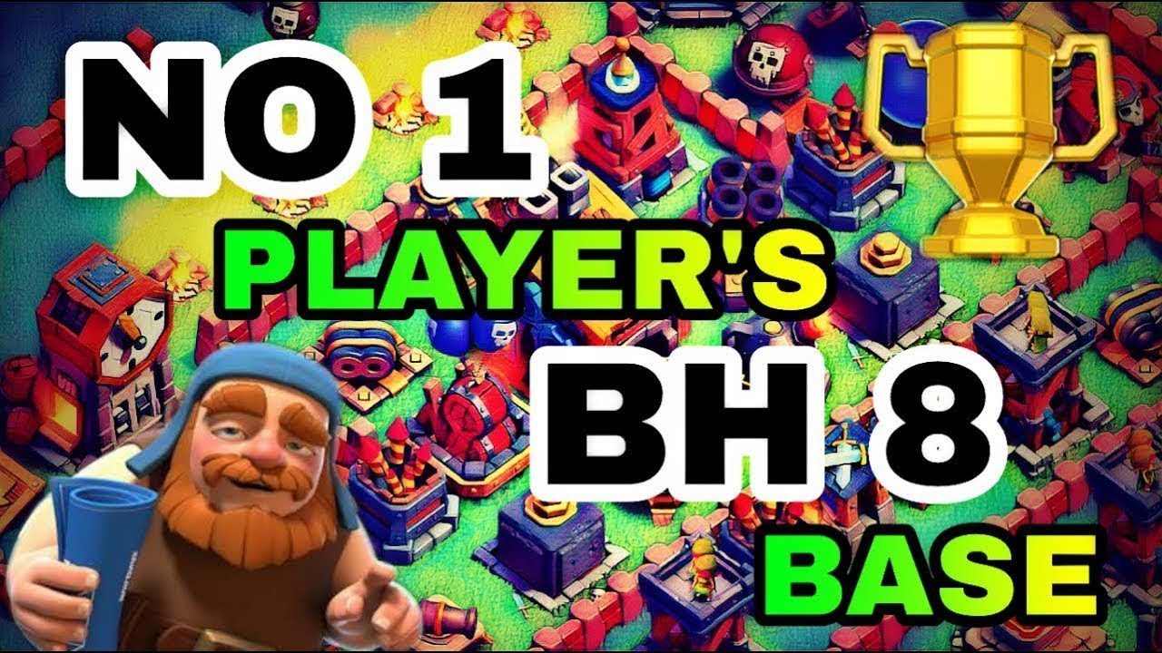 BEST BUILDER BASE 8 LAYOUT WITH REPLAY | ANTI 2 STAR BH8 TROPHY BASE IN COC | CLASH OF CLANS