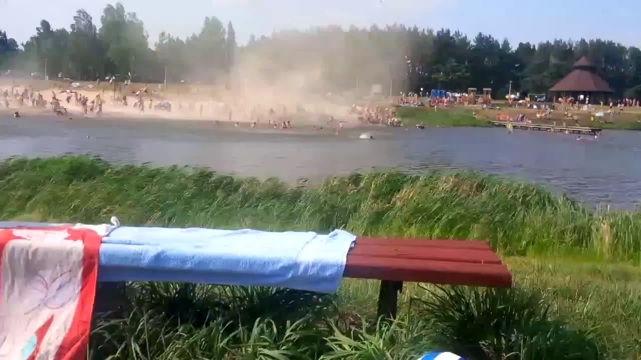 Gródek śmieszny huragan 2015.07.05 trąba powietrzna Polska tornado