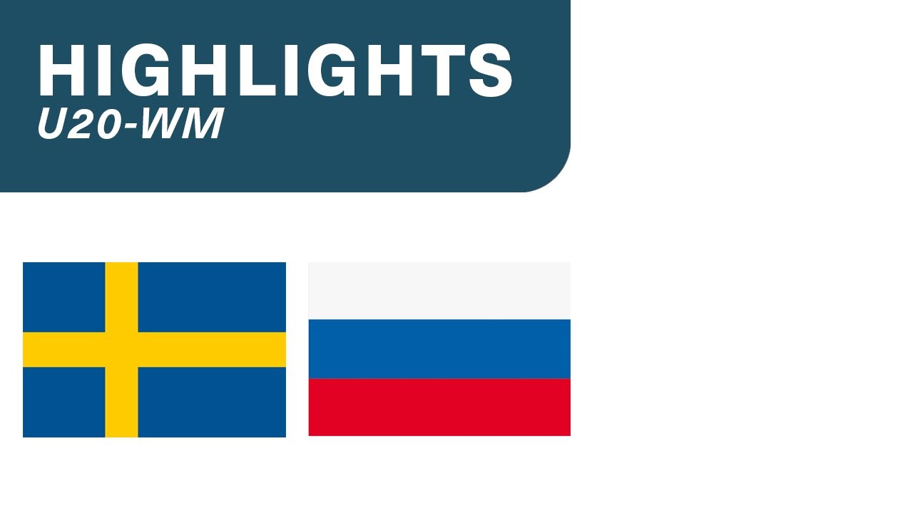 Schweden vs. Russland 4:5 n.V. - Highlights U20-WM | Halbfinal