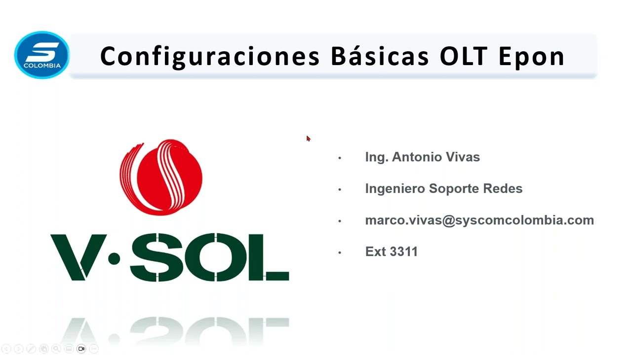 Configuraciones Basica de EPON - VSOL