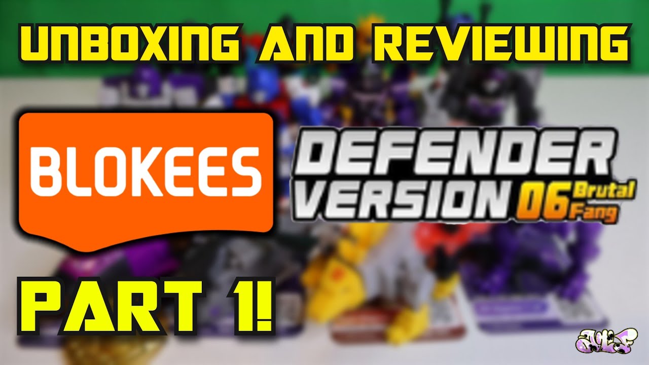 UNBOXING + REVIEWING Blokees Defender Version 06: Brutal Fang (Part 1 of the full set!)