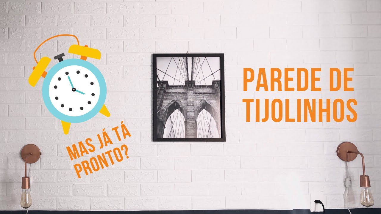 DIY - Parede de tijolinhos - rápido e fácil!