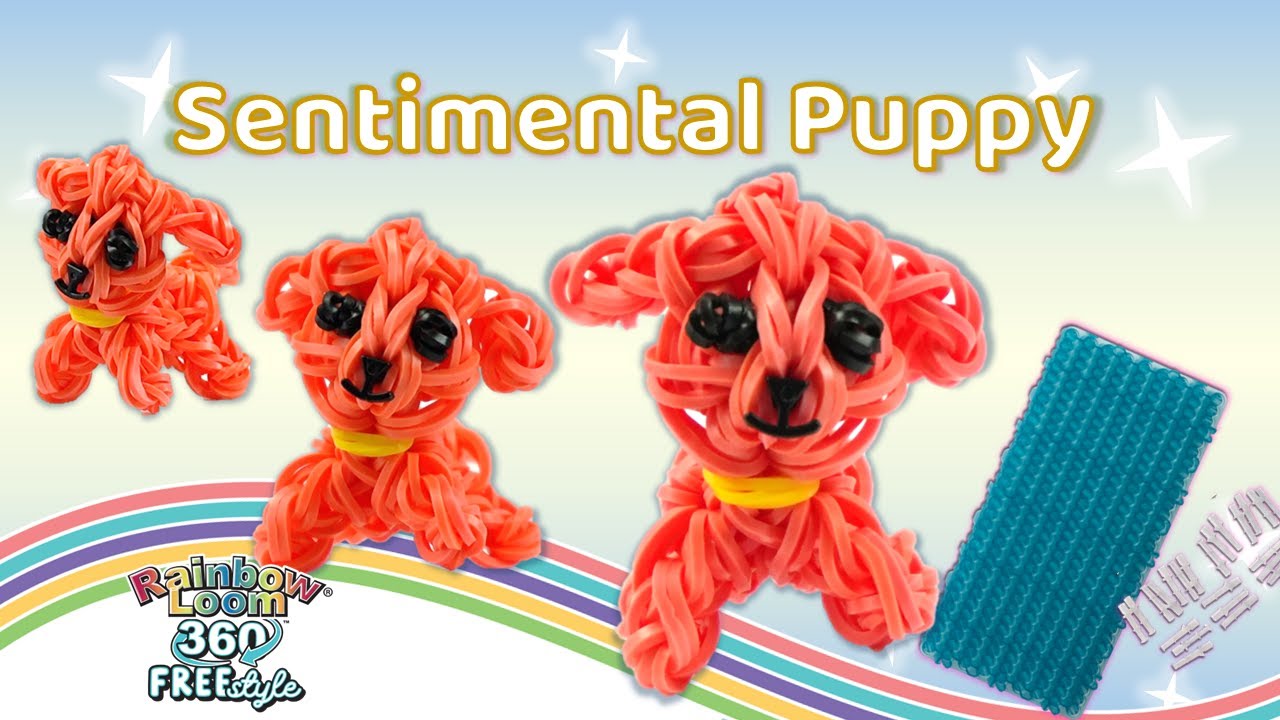 Sentimental Puppy Rainbow Loom 360 Tutorial by Michelle