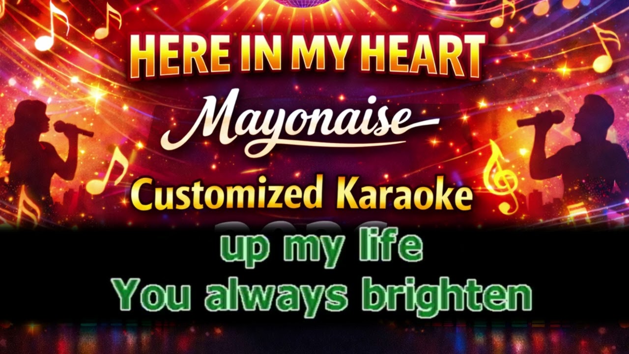 Here in my Heart - Mayonaise [ Customized Karaoke ]