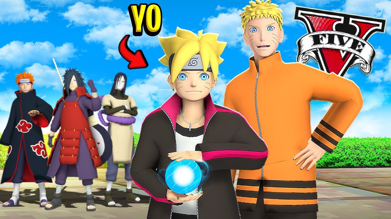 ME CONVIERTO en el HIJO DE NARUTO en GTA 5 !! (Increible)
