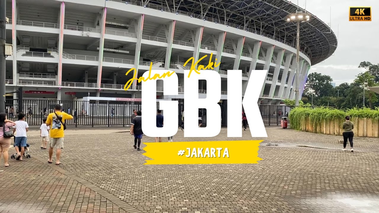 [4K] Walking Around Gelora Bung Karno during the long holiday || Tur Jalan Kaki