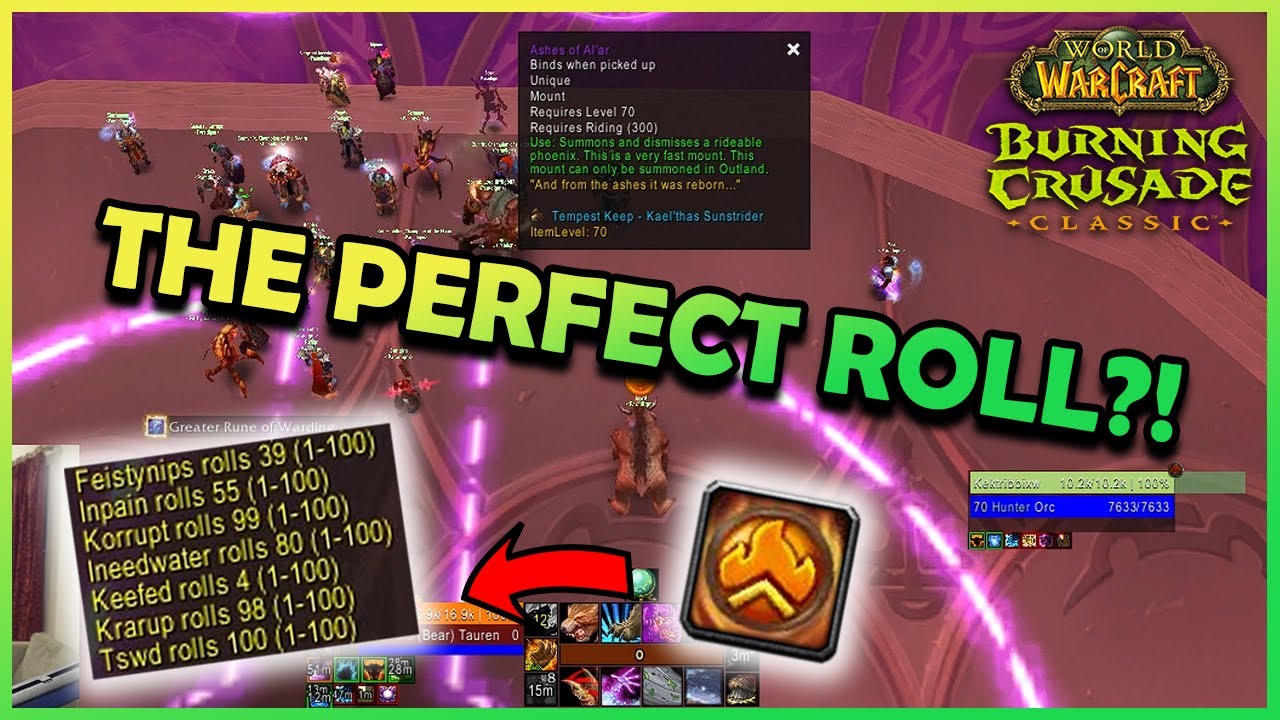 WarriorTSW rolls 100 on Ashes of Al'Ar!! | Daily Classic WoW Highlights #204 |