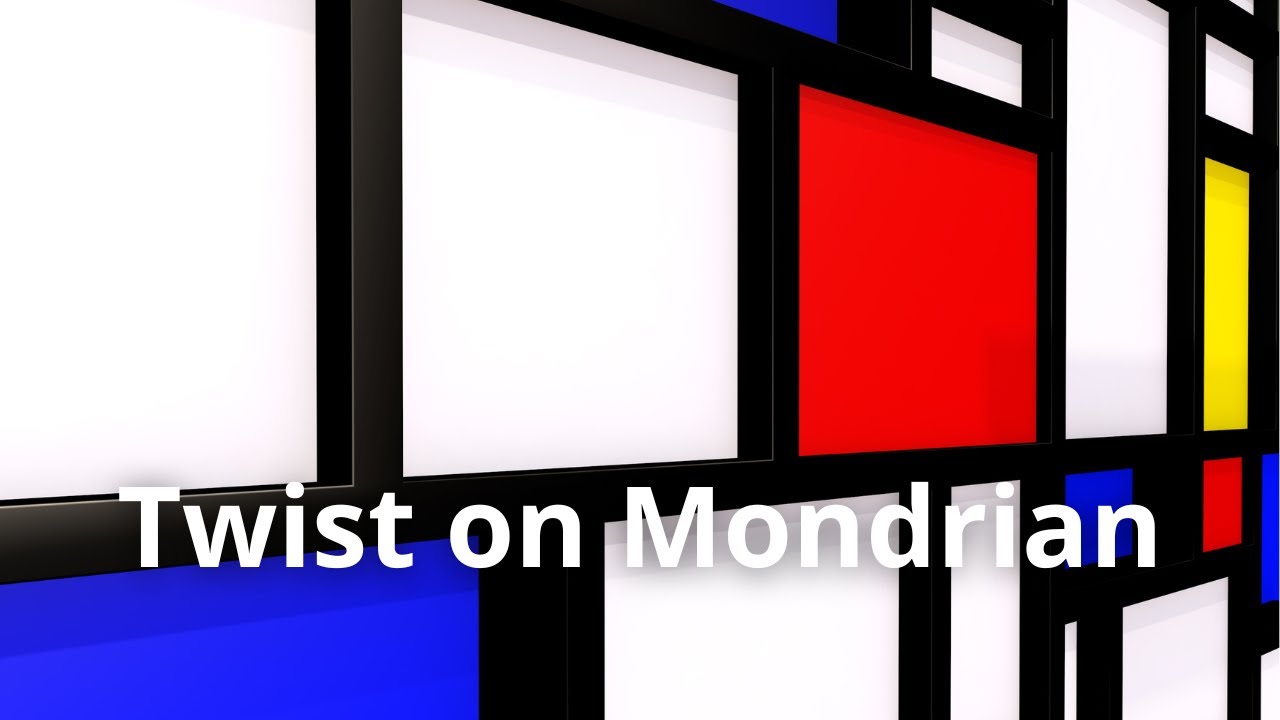 I Painted a Mondrian With a Paint Roller