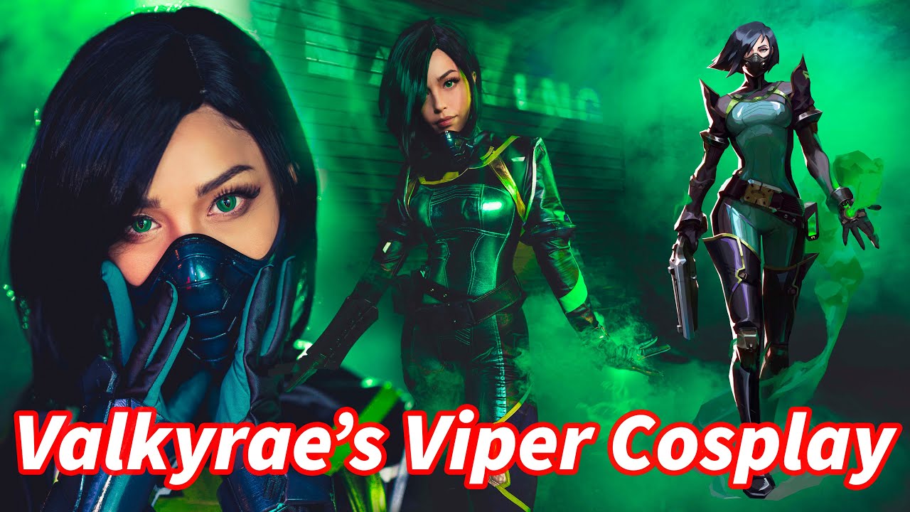 Valorant Viper Cosplay Photoshoot with Valkyrae and StellaChuu