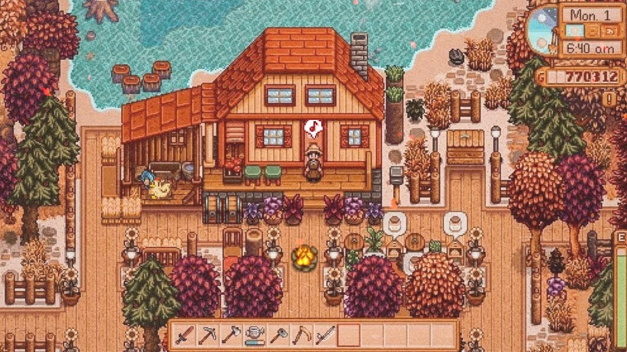 the last days of autumn 🍂 stardew valley chill music & ambience