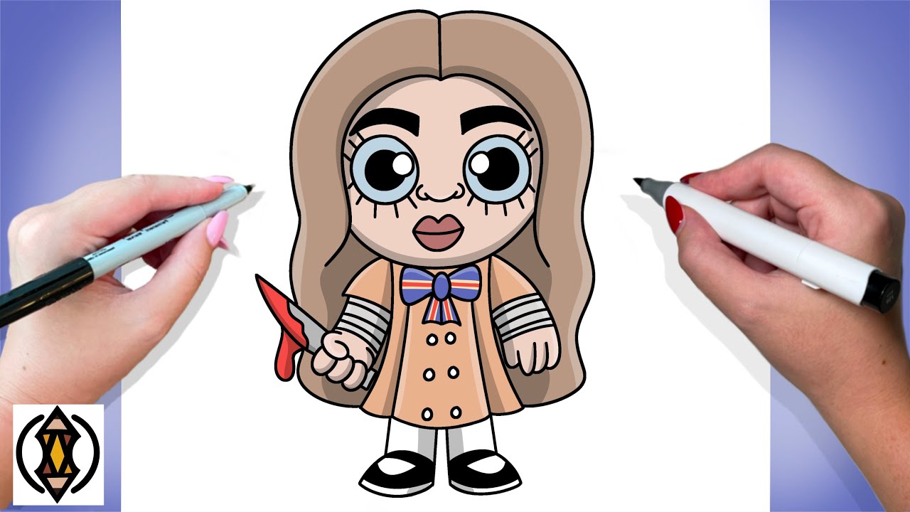 How To Draw M3gan | Tutorial Easy