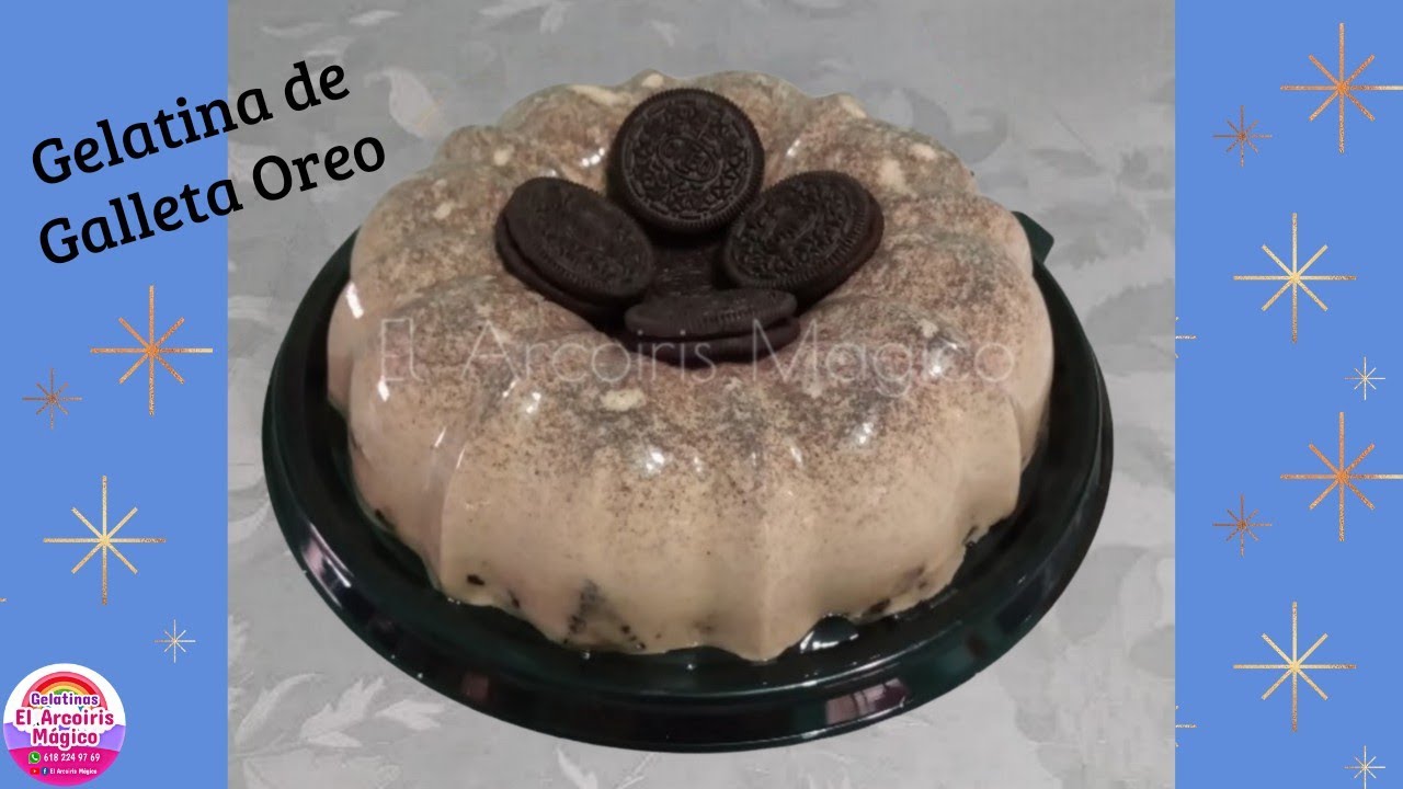 Gelatina de Galleta Oreo | 3 leches | Super fácil de hacer |