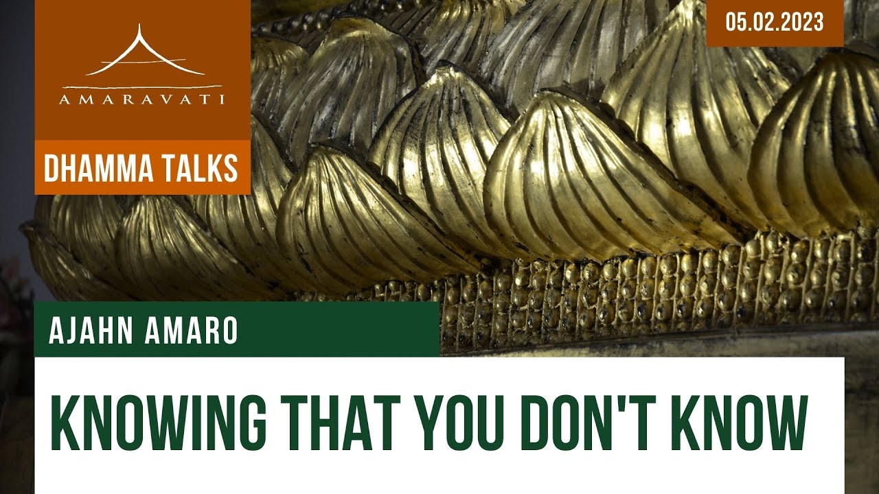 Knowing that You Don't Know | Ajahn Amaro | 2023.02.05