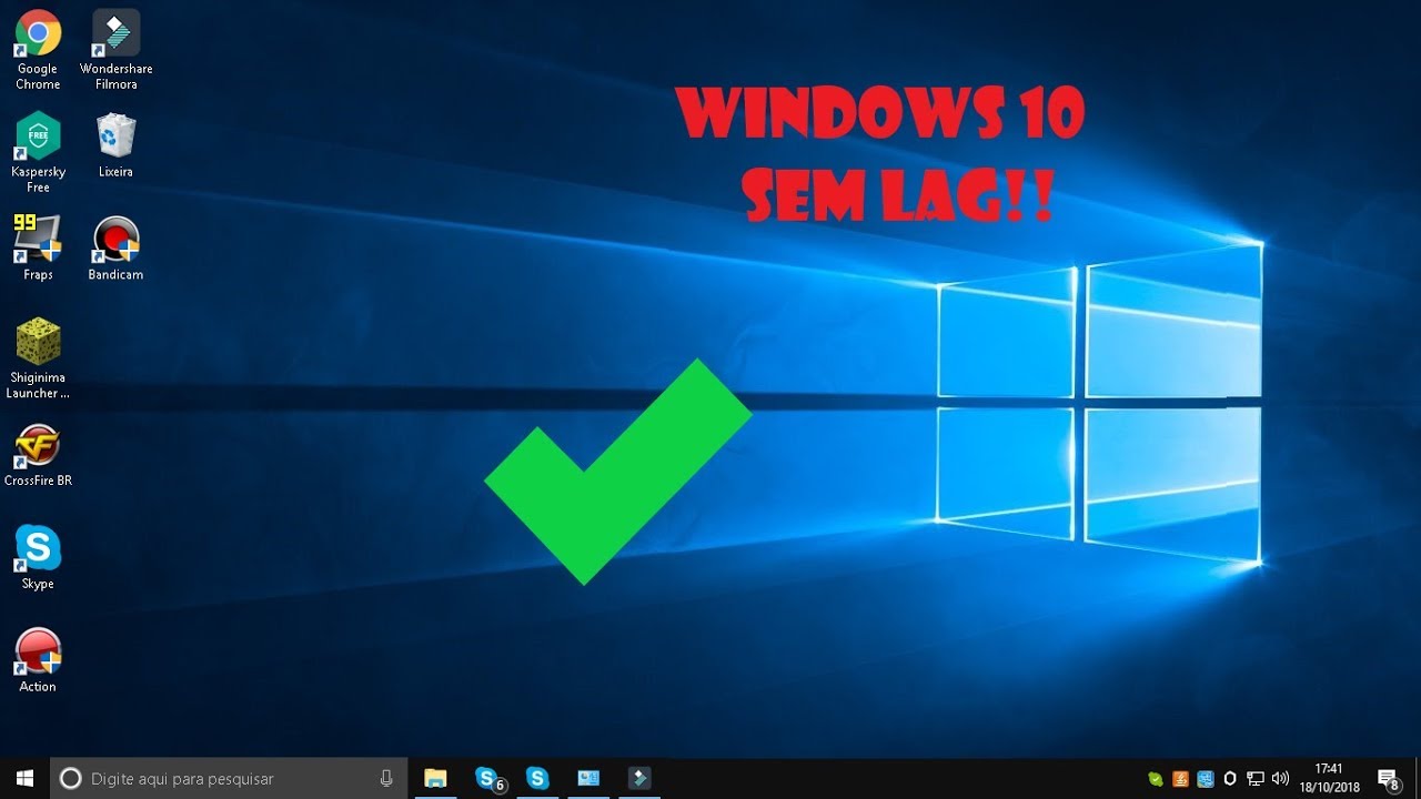 como tirar totalmente o lag do windows 10 e acelerar seu pc para jogos!