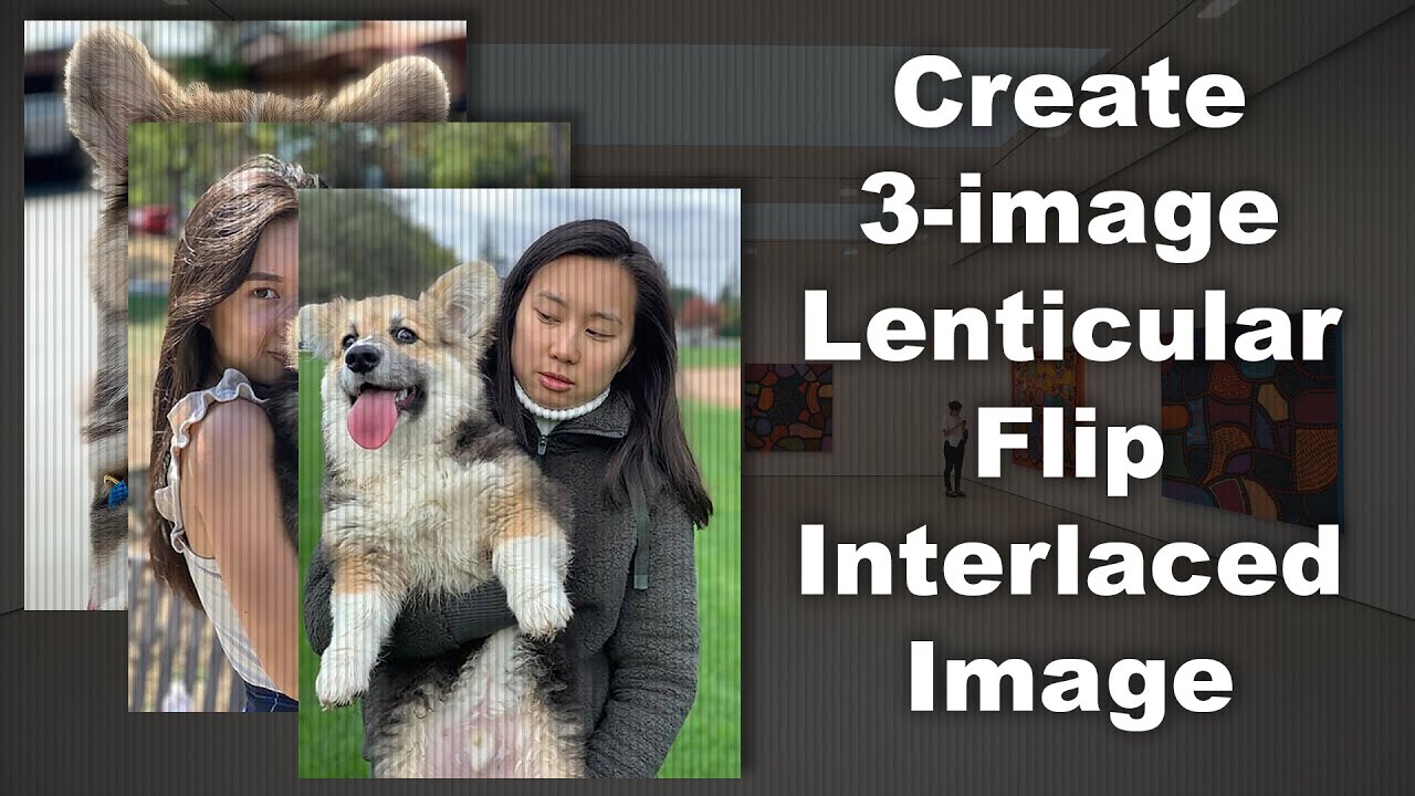 3-Image Flip #Lenticular Printing #Interlaced Image Using Photoshop